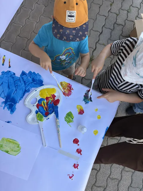 KidsKultur Mal Workshop in der BBA Galerie